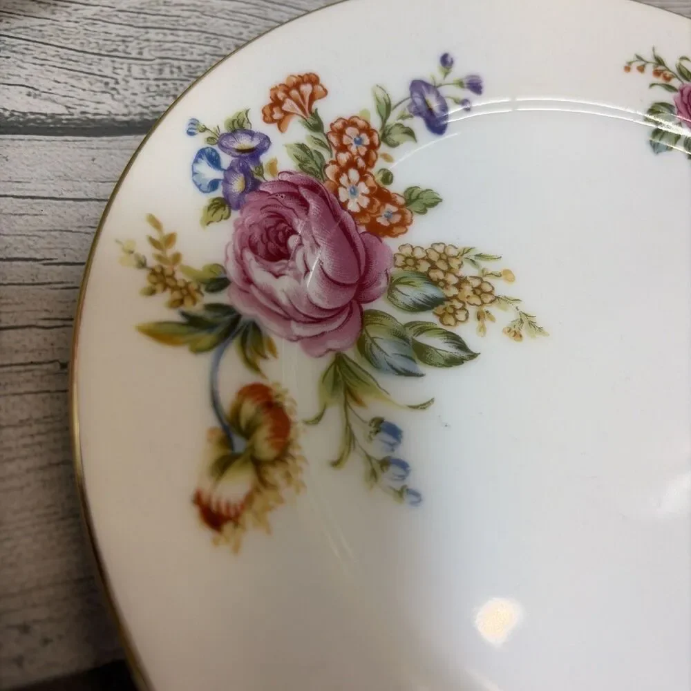 Occupied Japan KINGSLEY Nightingale Pattern - Narumi China 7 1/2” Plate Cottage